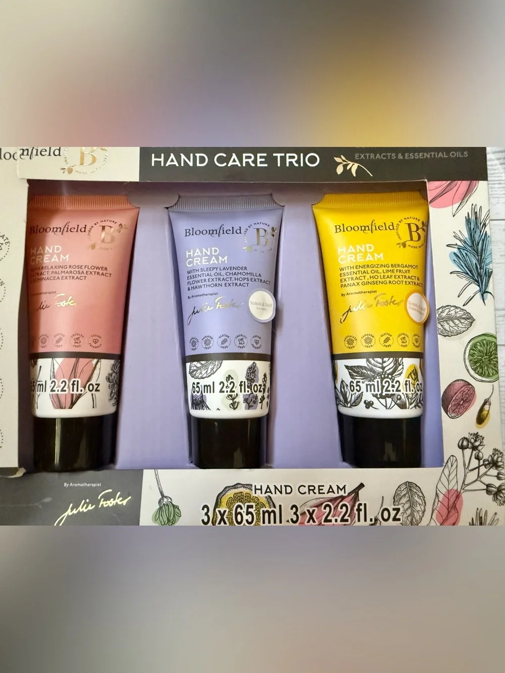 Bloomfield Because You Are Special Hand Care Trio Set of 3 Hand Creams NEW NIB